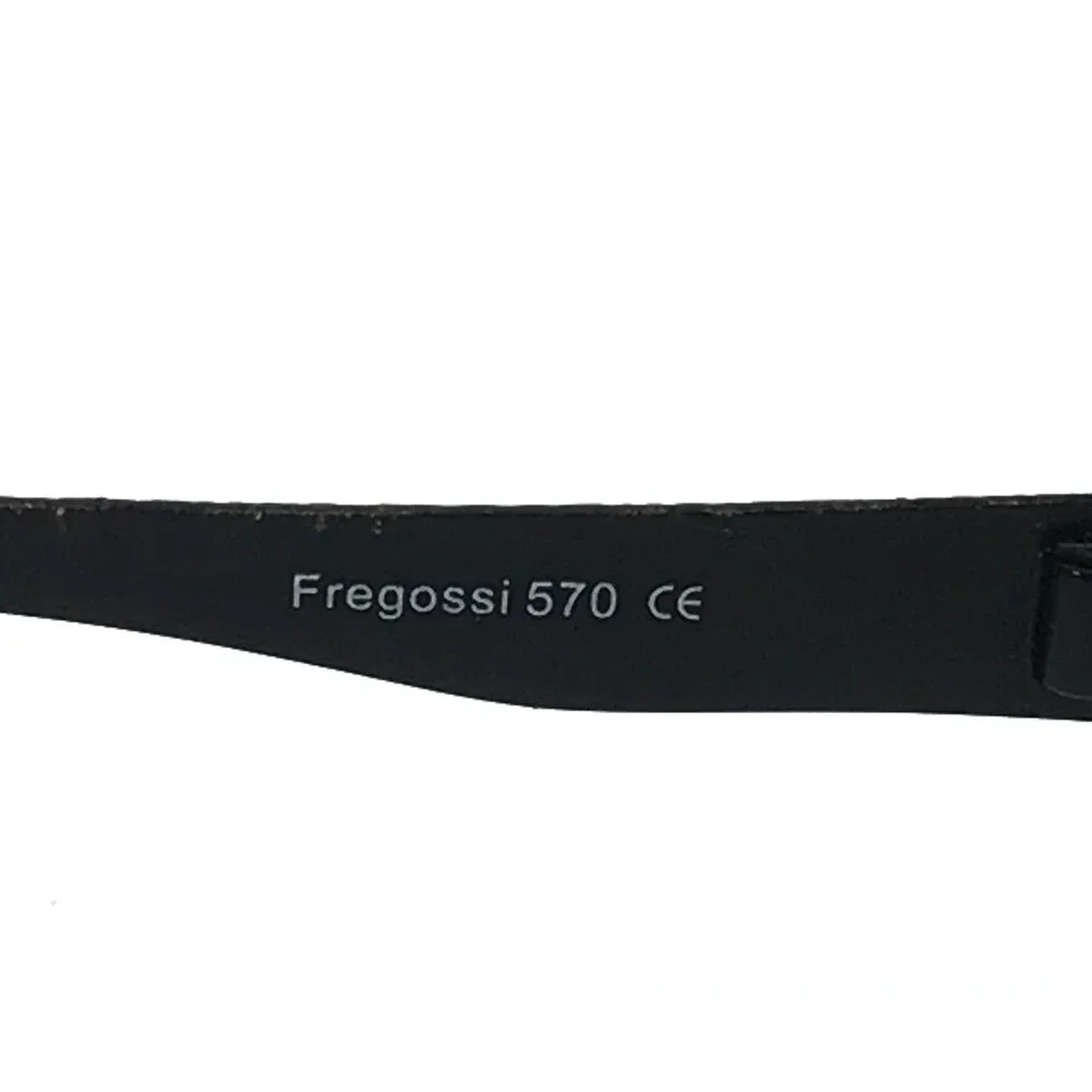 Fregossi Eyeglasses Frames 570 DO Burgundy Black Rectangle Wire Rim 54-19-135